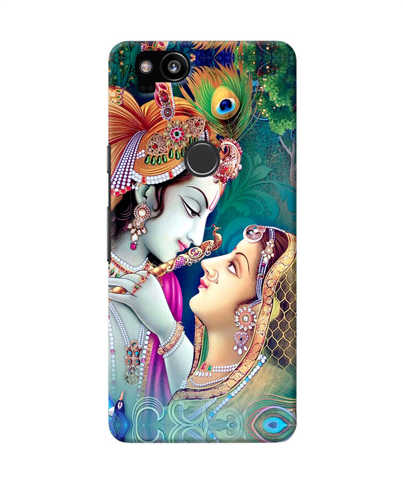 Lord Radha Krishna Paint Google Pixel 2 Back Cover