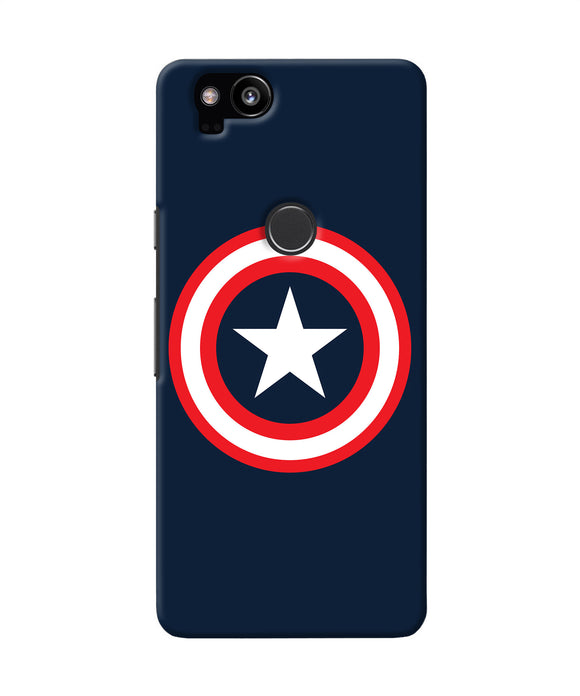 Captain America Logo Google Pixel 2 Back Cover