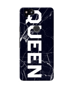 Queen Marble Text Google Pixel 2 Back Cover