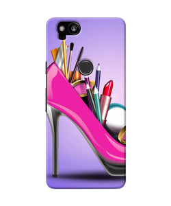 Makeup Heel Shoe Google Pixel 2 Back Cover