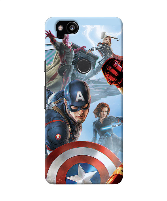Avengers On The Sky Google Pixel 2 Back Cover