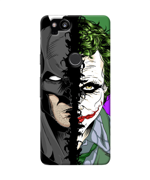 Batman Vs Joker Half Face Google Pixel 2 Back Cover