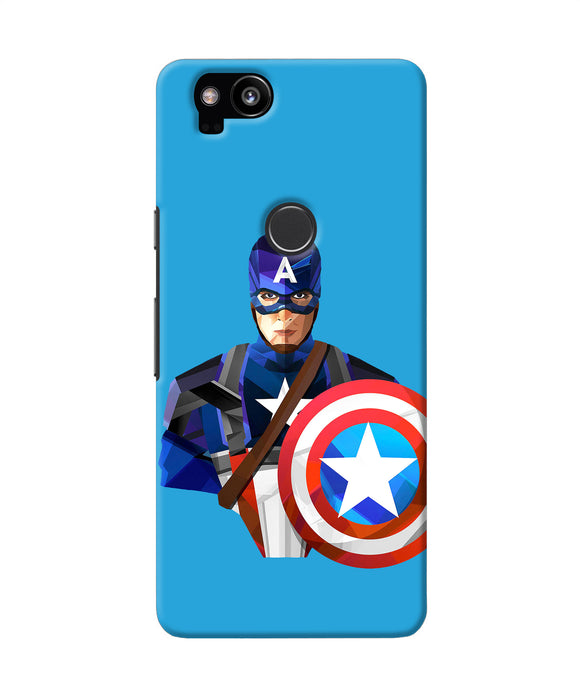 Captain America Character Google Pixel 2 Back Cover