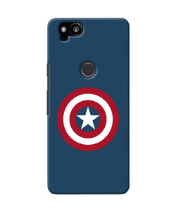 Captain America Logo Google Pixel 2 Back Cover