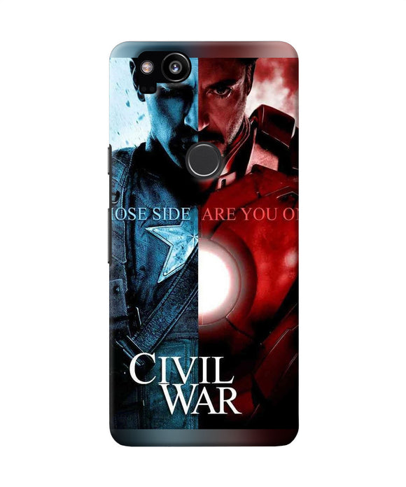 Civil War Google Pixel 2 Back Cover