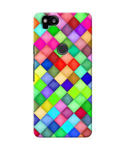 Abstract Colorful Squares Google Pixel 2 Back Cover