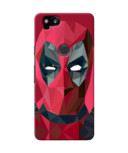 Abstract Deadpool Full Mask Google Pixel 2 Back Cover