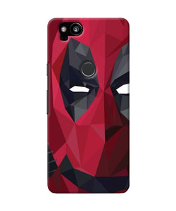 Abstract Deadpool Half Mask Google Pixel 2 Back Cover