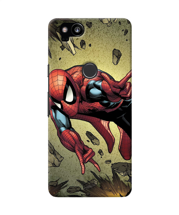 Spiderman On Sky Google Pixel 2 Back Cover