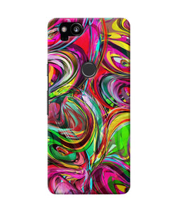 Abstract Colorful Ink Google Pixel 2 Back Cover