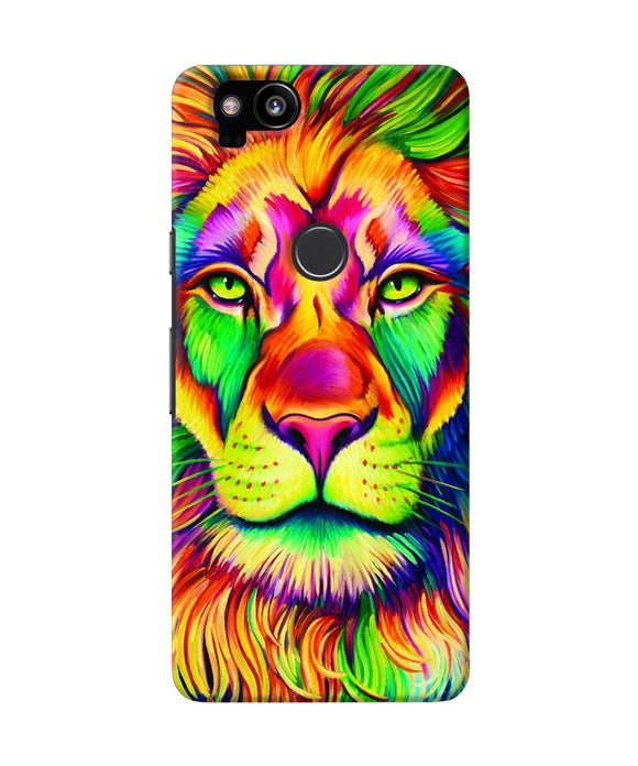 Lion Color Poster Google Pixel 2 Back Cover