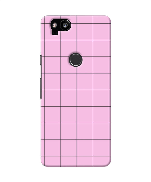 Pink Square Print Google Pixel 2 Back Cover