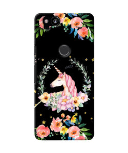 Unicorn Flower Google Pixel 2 Back Cover