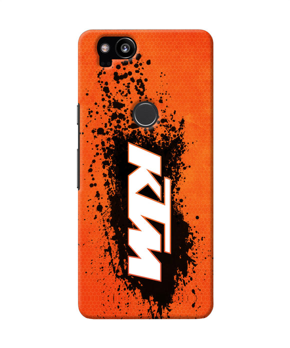 Ktm Black Spray Google Pixel 2 Back Cover