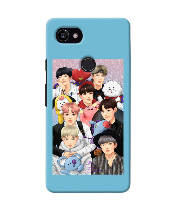 BTS with animals Google Pixel 2 XL Back Cover