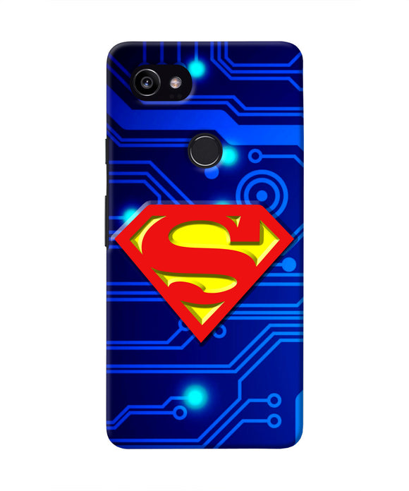 Superman Abstract Google Pixel 2 XL Real 4D Back Cover