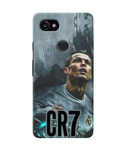 Christiano Ronaldo Grey Google Pixel 2 XL Real 4D Back Cover