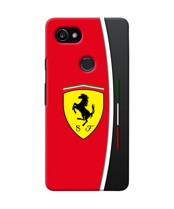 Ferrari Abstract Red Google Pixel 2 XL Real 4D Back Cover