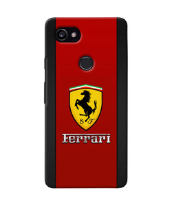 Ferrari Abstract Maroon Google Pixel 2 XL Real 4D Back Cover