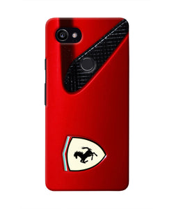 Ferrari Hood Google Pixel 2 XL Real 4D Back Cover