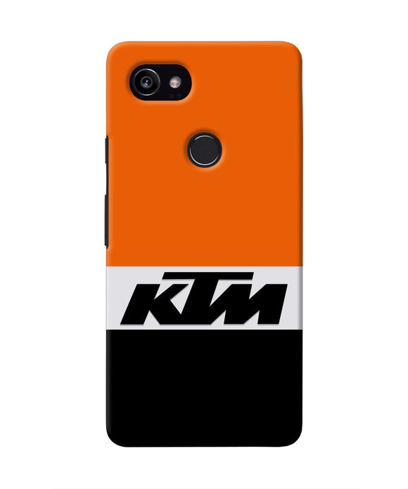 KTM Colorblock Google Pixel 2 XL Real 4D Back Cover
