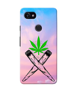 Weed Dreamy Google Pixel 2 XL Real 4D Back Cover