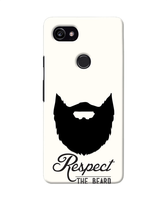 Respect the Beard Google Pixel 2 XL Real 4D Back Cover