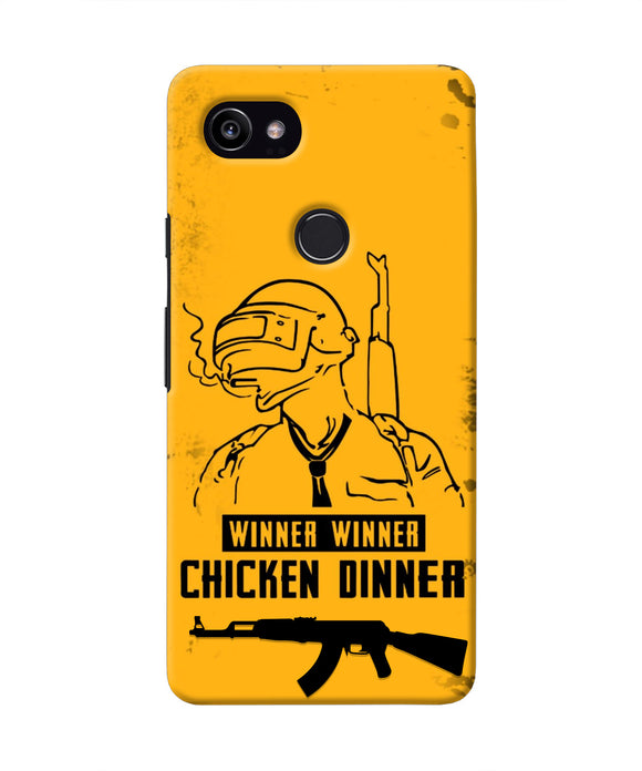 PUBG Chicken Dinner Google Pixel 2 XL Real 4D Back Cover