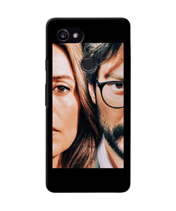 Money Heist Professor With Rachel Google Pixel 2 XL Back Cover