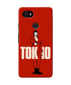 Money Heist Tokyo With Gun Google Pixel 2 XL Back Cover