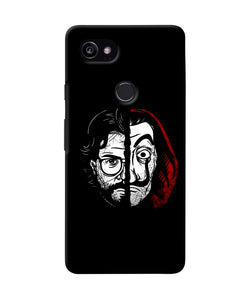 Money Heist Professor Mask Sketch Google Pixel 2 XL Back Cover