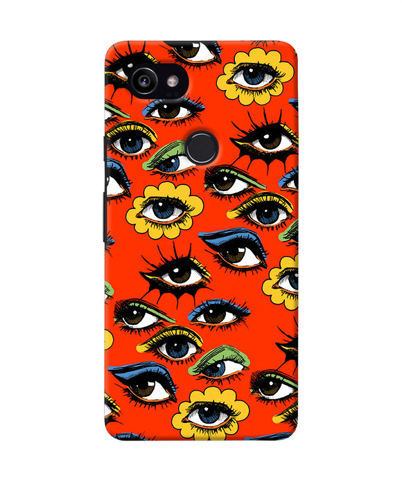 Abstract Eyes Pattern Google Pixel 2 Xl Back Cover