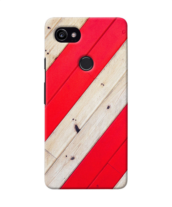 Abstract Red Brown Wooden Google Pixel 2 Xl Back Cover