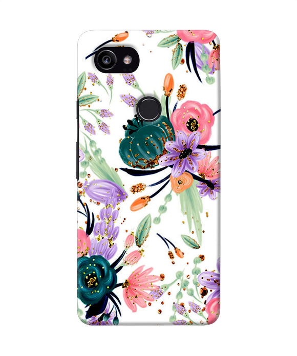 Abstract Flowers Print Google Pixel 2 Xl Back Cover