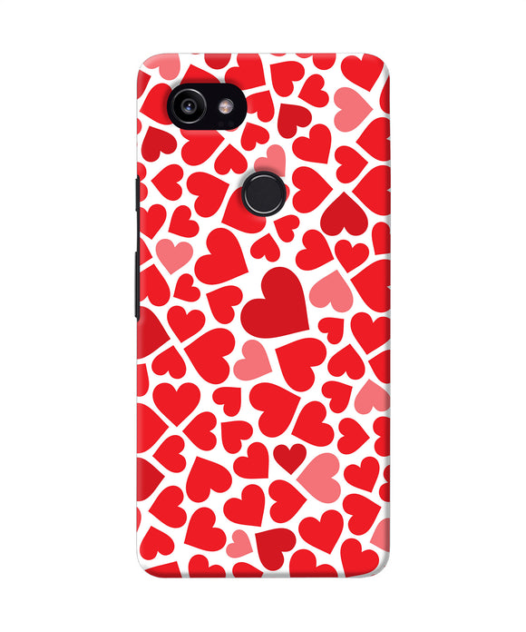 Red Heart Canvas Print Google Pixel 2 Xl Back Cover