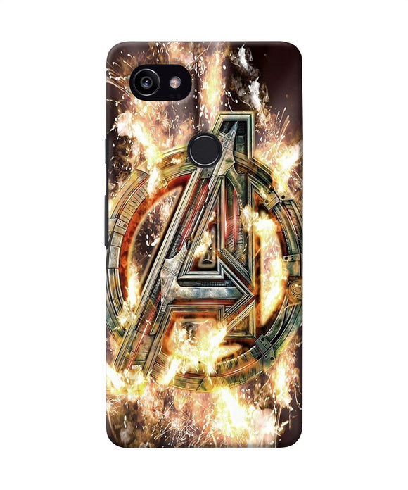 Avengers Burning Logo Google Pixel 2 Xl Back Cover