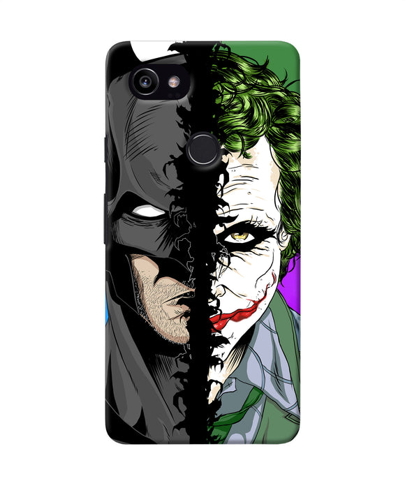 Batman Vs Joker Half Face Google Pixel 2 Xl Back Cover