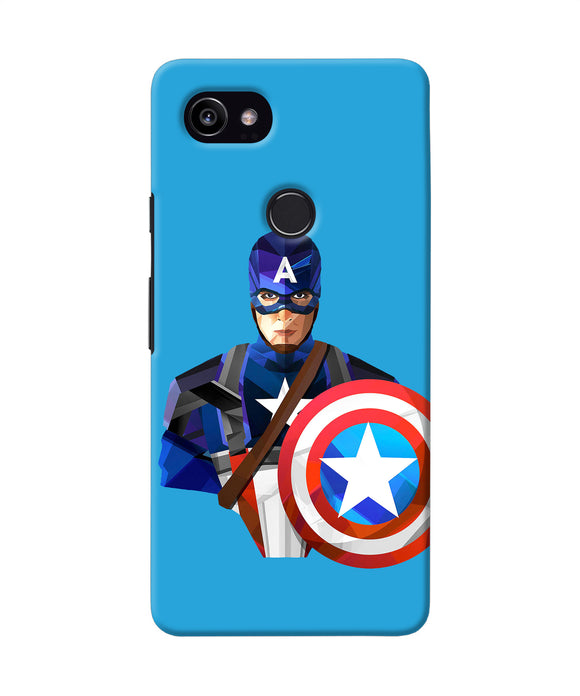 Captain America Character Google Pixel 2 Xl Back Cover