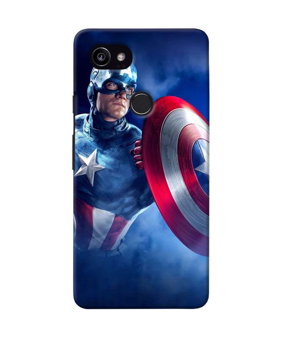 Captain America On Sky Google Pixel 2 Xl Back Cover