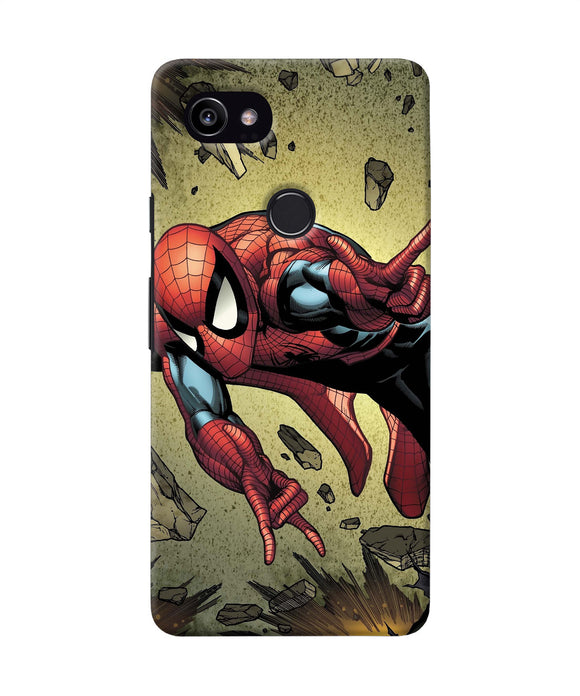 Spiderman On Sky Google Pixel 2 Xl Back Cover