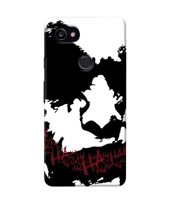 Black And White Joker Rugh Sketch Google Pixel 2 Xl Back Cover