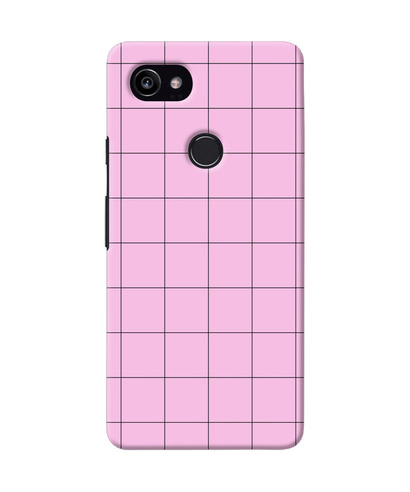 Pink Square Print Google Pixel 2 Xl Back Cover