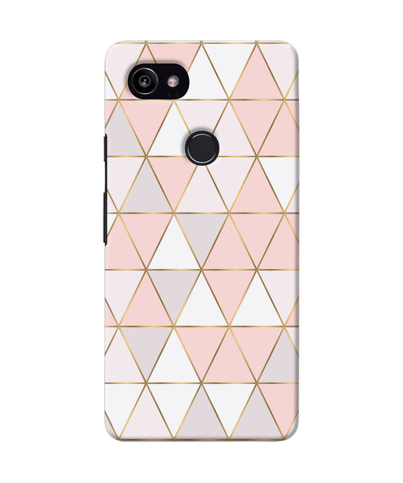Abstract Pink Triangle Pattern Google Pixel 2 Xl Back Cover