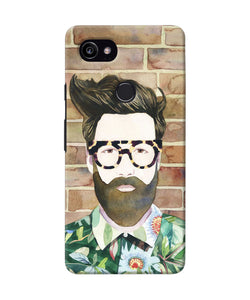 Beard Man With Glass Google Pixel 2 Xl Back Cover