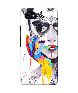 Girl Color Hand Google Pixel 2 Xl Back Cover