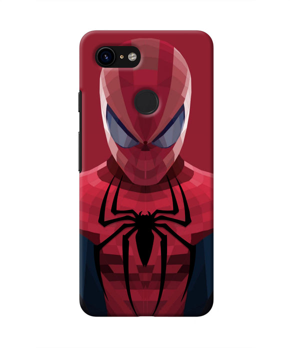Spiderman Art Google Pixel 3 Real 4D Back Cover
