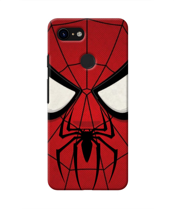Spiderman Face Google Pixel 3 Real 4D Back Cover