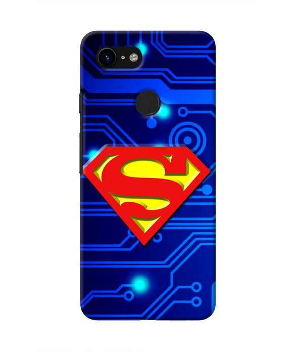 Superman Abstract Google Pixel 3 Real 4D Back Cover