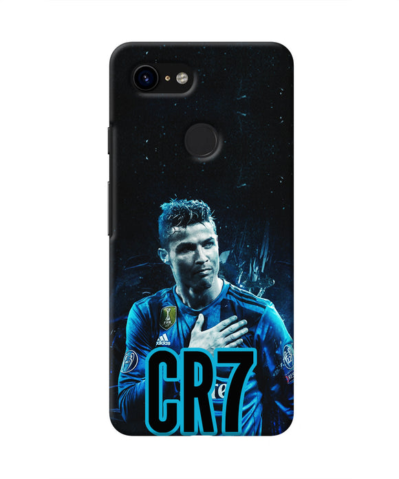 Christiano Ronaldo Blue Google Pixel 3 Real 4D Back Cover