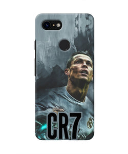 Christiano Ronaldo Grey Google Pixel 3 Real 4D Back Cover